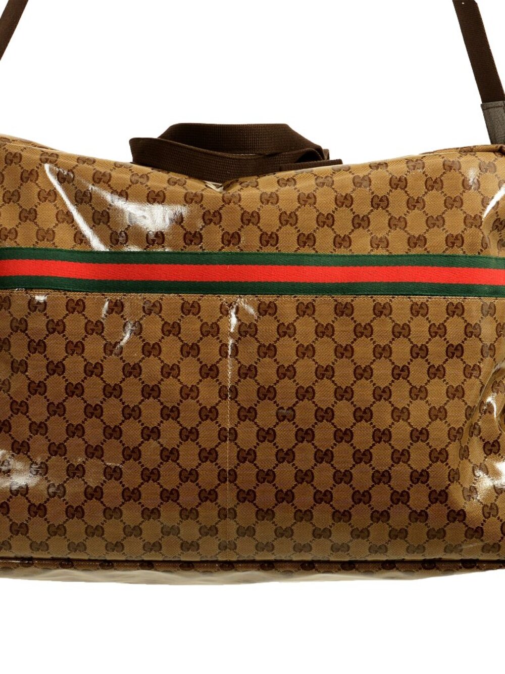 Gucci Men's GG Crystal Web Duffle Gym Weekender Travel Extra Large Bag - Picture 4 of 11